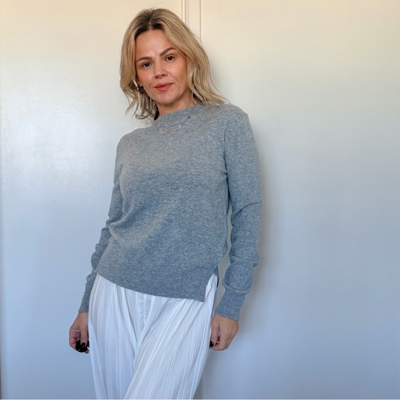 Almina Concept Sweaters - Almina Concept Crew Neck Sweater in Gray